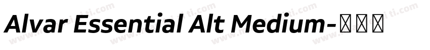 Alvar Essential Alt Medium字体转换